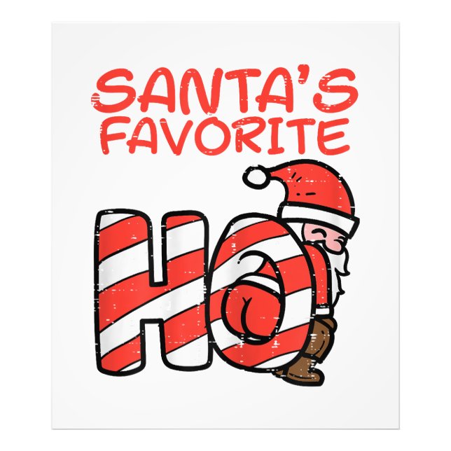 Santas Favorite Funny Naughty Adult Christmas Xmas Photo Print (Front)