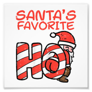 Santas Favorite Funny Naughty Adult Christmas Xmas Photo Print