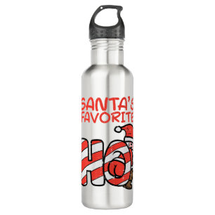 Santas Favorite Funny Naughty Adult Christmas Xmas Stainless Steel Water Bottle