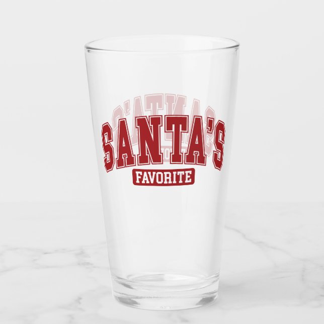 Santas Favorite Glass (Front)