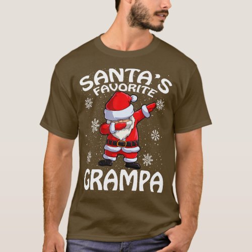 Santas Favorite Grampa Christmas T_Shirt