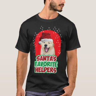 Santa's favorite helpers puppydog  T-Shirt