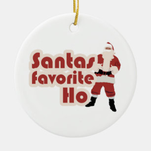 Santas Favorite Ho Ceramic Ornament