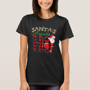 Santas Favorite Ho  Christmas Costume Santa Claus T-Shirt