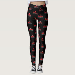 Santa's Favorite Ho Christmas Santa Hat Leggings