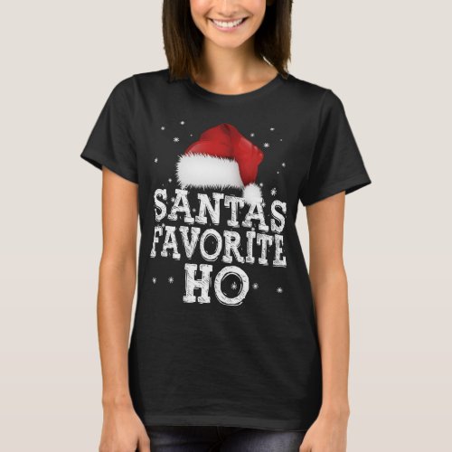 Santas Favorite Ho Cute Christmas Holidays Pajama T_Shirt
