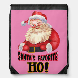 Santa's Favorite Ho Drawstring Bag