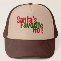 santa's favorite ho funny christmas hat design