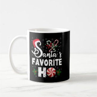 Santa's Favorite Ho Funny Christmas Men Women Holi Coffee Mug