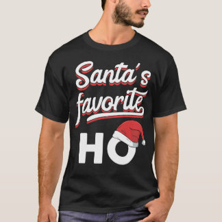 Santa's Favorite Ho Funny Christmas Pajama T-Shirt