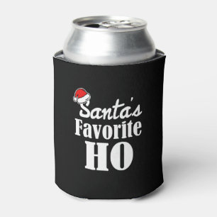 Santa's Favorite Ho Funny Christmas saying Can Cooler
