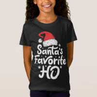 Santa's Favorite Ho Funny Christmas Women Xmas San