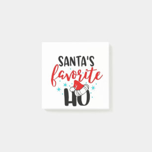 Santa's Favorite Ho Funny Christmas Xmas Post-it Notes