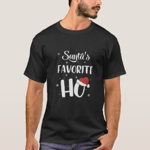 Santa's Favorite Ho Funny Family Christmas Pajama T-Shirt
