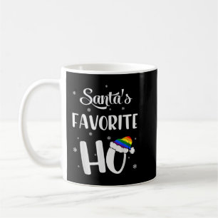 Santas Favorite Ho Gay Christmas Rainbow Lesbian F Coffee Mug