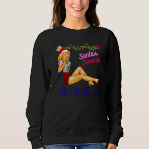 Santa's Favorite Ho Ho Ho Nice Naughty Dirty Joke  Sweatshirt