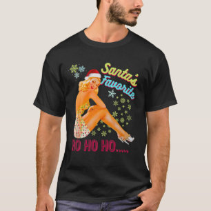Santa's-Favorite-Ho Ho Ho Nice Naughty Dirty Joke T-Shirt