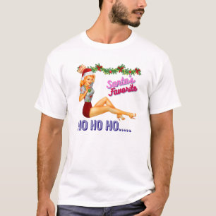 Santa's-Favorite-Ho Ho Ho Nice Naughty Dirty Joke T-Shirt
