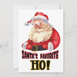 Santa's Favorite Ho Holiday Card