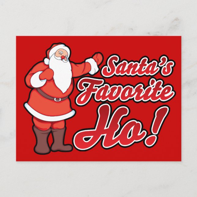Santas Favorite HO Holiday Postcard (Front)