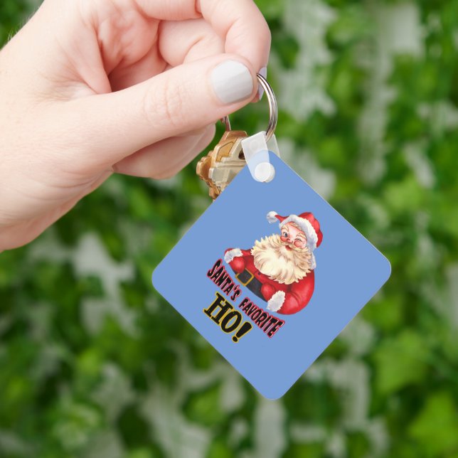 Santa's Favorite Ho Keychain (Hand)
