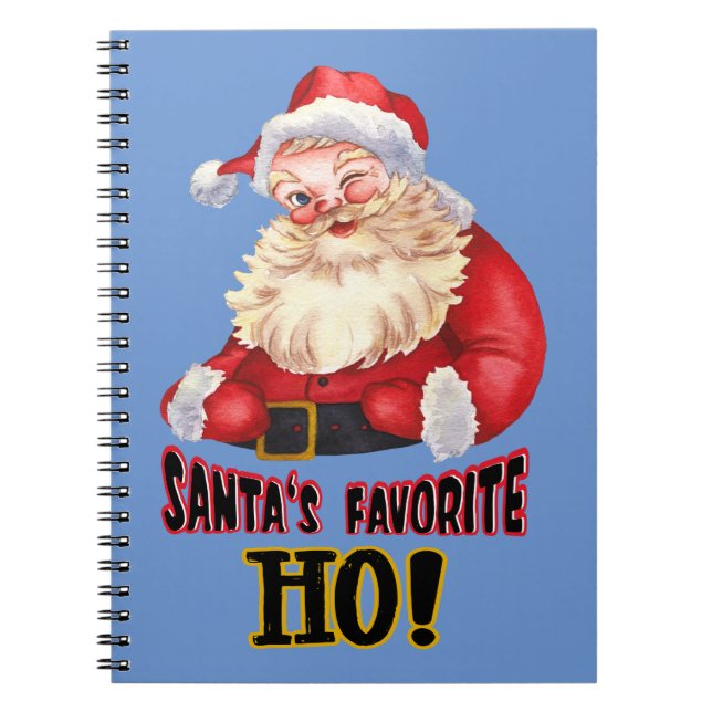 Santa's Favorite Ho Notebook (Front)
