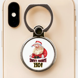Santa's Favorite Ho Phone Ring Stand
