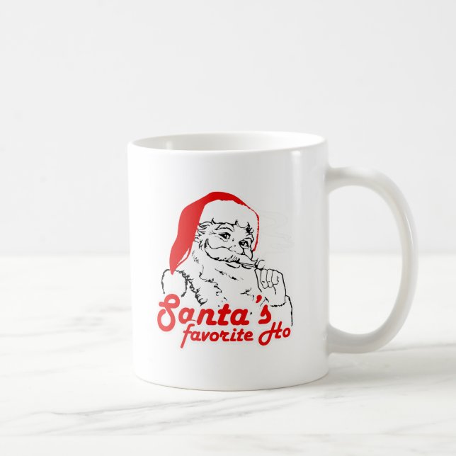 SANTA'S FAVORITE HO -.png Coffee Mug (Right)