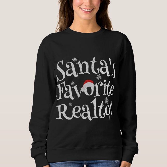 Santas Favorite Ho Santa favourite Ho Funny Girls  Sweatshirt (Front)