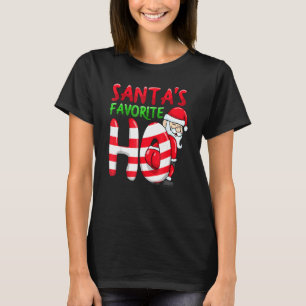 Santas Favorite Ho Santa Favourite Ho Funny Girls T-Shirt