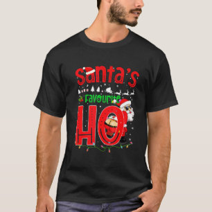Santas Favorite Ho Santa Favourite Ho Girls Christ T-Shirt