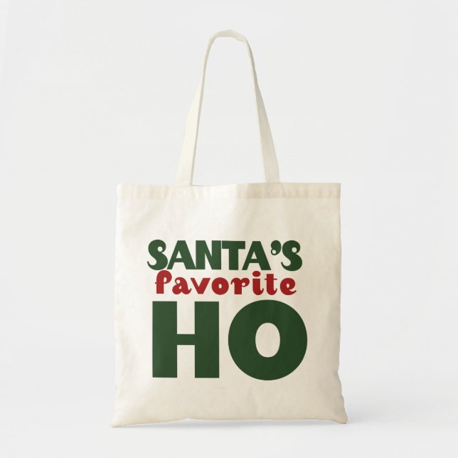 Santas Favorite HO Tote Bag (Front)