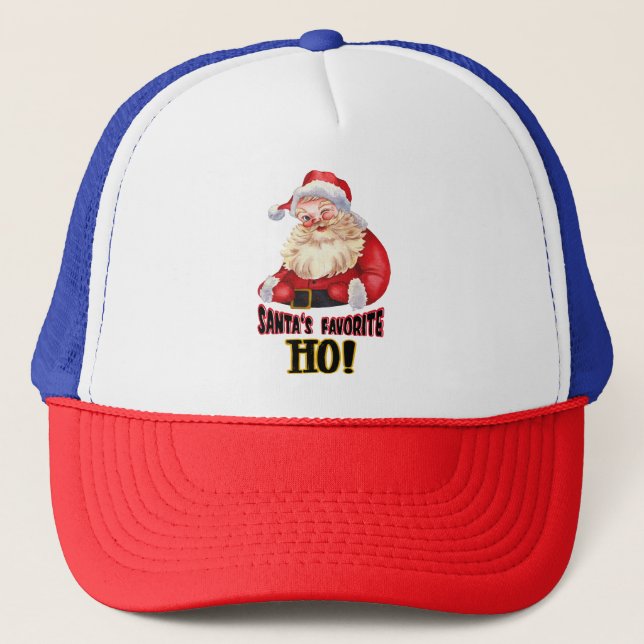Santa's Favorite Ho Trucker Hat (Front)