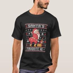 Santa&#39;s Favorite Ho - Twerking Santa Offensive T-Shirt