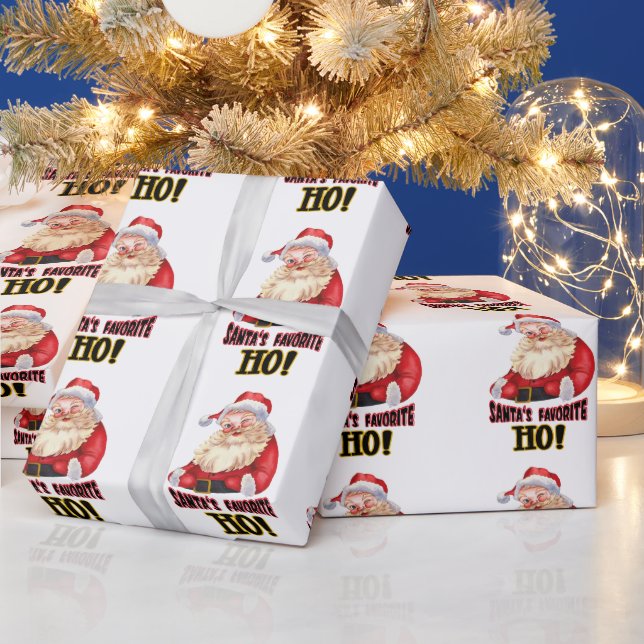 Santa's Favorite Ho Wrapping Paper (Holidays)