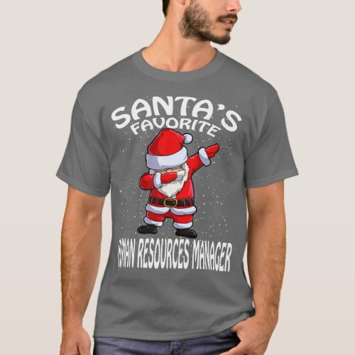 Santas Favorite Human Resources Manager Christmas T_Shirt