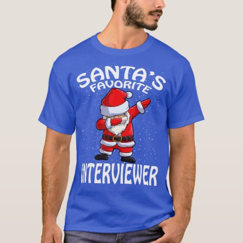 Santas Favorite Interviewer Christmas T_Shirt