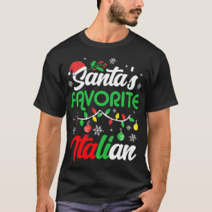 Santa's Favorite Italian Clothing Holiday Gifts Ch T-Shirt