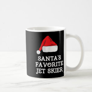 Santas Favorite Jet Skier Christmas Xmas Skiing Sk Coffee Mug