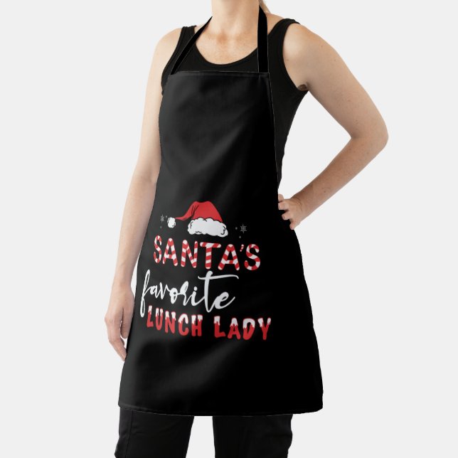 Santa's Favorite Lunch Lady Apron (Insitu)
