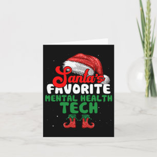 Santa's Favorite Mental Health Tech Christmas Card