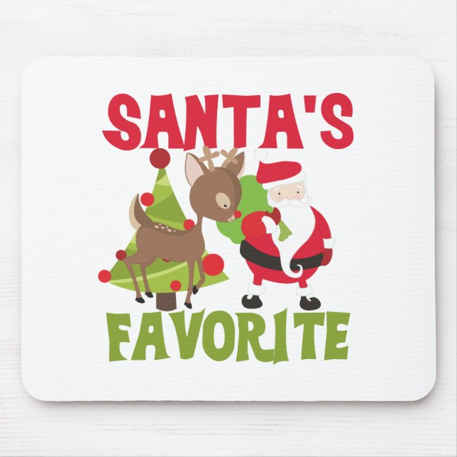 Santa's Favorite Mouse Pad (Front)