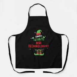 Santa&#39;s Favorite Mri Technologist Christmas Xmas G Apron