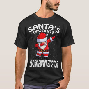 Santas Favorite Network Administrator Christmas T-Shirt