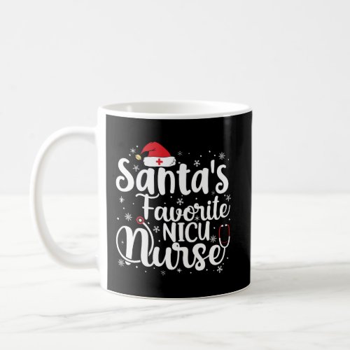 SantaS Favorite Nicu Nurse Merry Christmas Cute N Coffee Mug