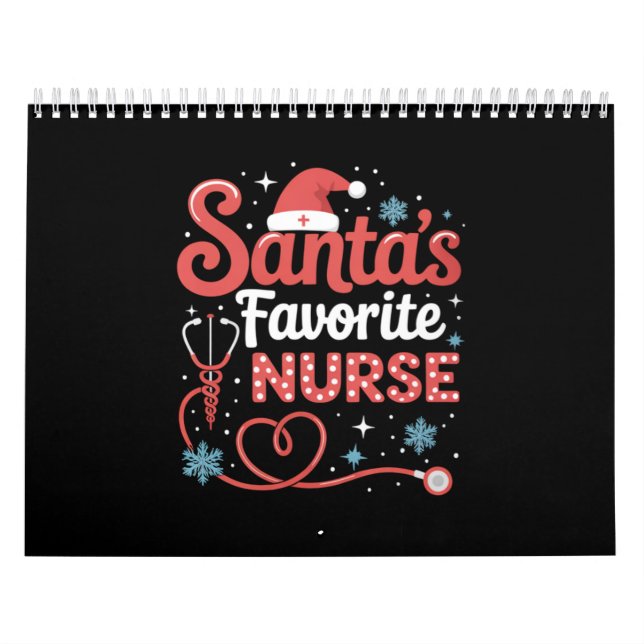 Santa's Favorite Nurse Christmas  Calendar (Cover)