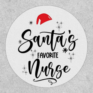 Santa's Favorite Nurse Christmas Patch