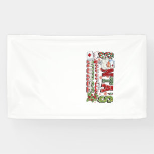 Santa's Favorite Nurse, Merry Nurse, Nurse Christm Banner