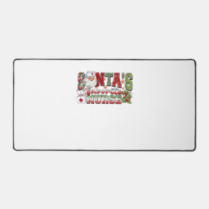 Santa's Favorite Nurse, Merry Nurse, Nurse Christm Desk Mat
