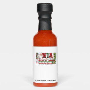 Santa's Favorite Nurse, Merry Nurse, Nurse Christm Hot Sauces